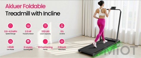 Беговая дорожка Walking Pad Akluer H03 с поручнем