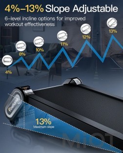 Беговая дорожка AKLUER H1 Auto Incline Walking Pad Treadmill