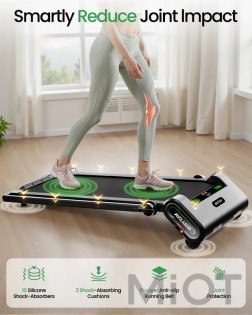 Бігова доріжка з поручнем AKLUER H1-B Auto Incline Walking Pad Treadmill