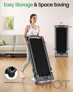 Беговая дорожка с поручнем AKLUER H1-B Auto Incline Walking Pad Treadmill