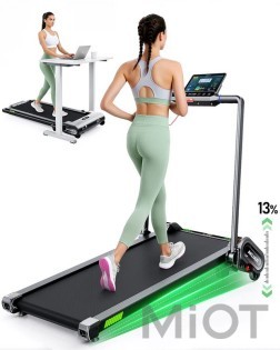 Бігова доріжка з поручнем AKLUER H1-B Auto Incline Walking Pad Treadmill