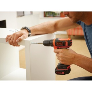 Акумуляторний дриль-шуруповерт Black+Decker BDCDD12-QW (Чорно-помаранчевий)