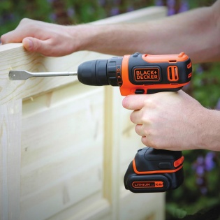 Акумуляторний дриль-шуруповерт Black+Decker BDCDD12-QW (Чорно-помаранчевий)