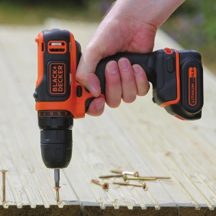 Акумуляторний дриль-шуруповерт Black+Decker BDCDD12-QW (Чорно-помаранчевий)