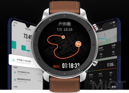 Розумний годинник Amazfit GTR 47mm Stainless steel (Міжнародна версія) (A1902SS)