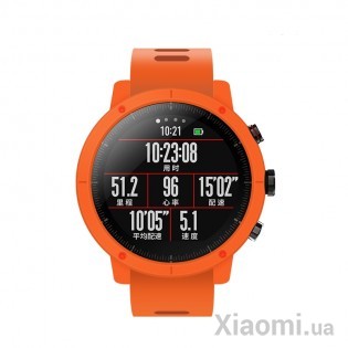 Накладка на часы и браслет Amazfit Stratos Face cover and Strap Orange