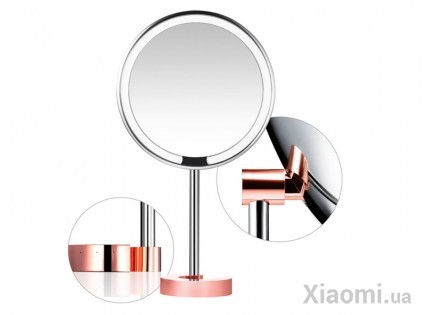 Зеркало для макияжа Xiaomi AMIRO LUX High Color Rendering 8` AML001 Matte Rose Gold