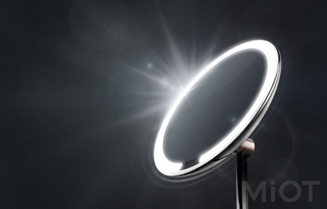 Дзеркало для макіяжу Xiaomi AMIRO LUX High Color Rendering 8` AML001 Matte Rose Gold