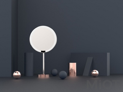 Дзеркало для макіяжу Xiaomi AMIRO LUX High Color Rendering 8` AML001 Matte Rose Gold
