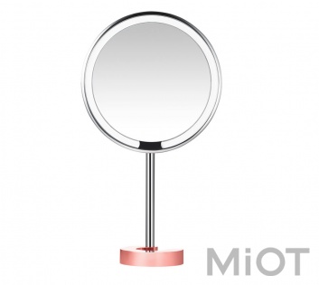 Дзеркало для макіяжу Xiaomi AMIRO LUX High Color Rendering 8` AML001 Matte Rose Gold