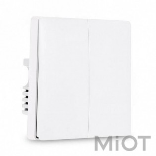 Розумний вимикач Xiaomi Aqara Light Switch (Double-Button) (QBKG03LM / AK014CNW01)