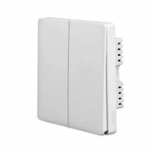 Умный выключатель Xiaomi Aqara Light Switch (Double-Button) (QBKG03LM/AK014CNW01)
