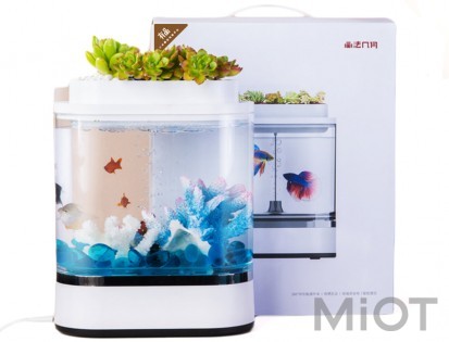 Акваріум Xiaomi Eco Mini fish tank White 203*102*254mm