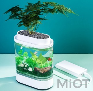 Акваріум Xiaomi Eco Mini fish tank White 203*102*254mm