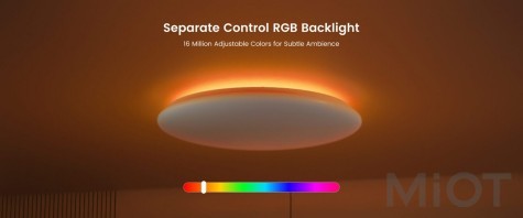Стельовий смарт-світильник Xiaomi Yeelight Arwen Ceiling Light D500 (RGBIC+Quick Change+Back light) (YLXDD-0149)