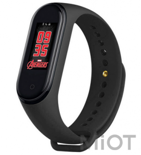 Ремінець для Xiaomi Mi Band 3/4 Avengers Limited Edition Black
