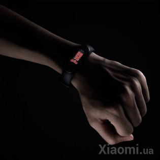 Ремешок для Xiaomi Mi Band 3/4 Avengers Limited Edition Black