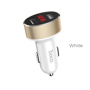 Автомобильное зарядное устройство HOCO Z26 2.1 A / 2 USB-порта (White)