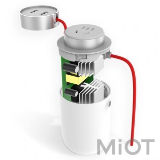 Автомобільний інвертор Xiaomi Mi Home (Mijia) Car Inverter White CZNBQ-1QM