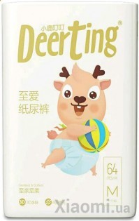 Детские подгузники Xiaomi DeerTing M 7-11 kg 64 pcs