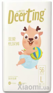 Детские подгузники Xiaomi DeerTing L 10-14 kg 56 pcs
