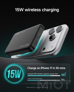Внешний аккумулятор Xiaomi Neoseek Ultra-Thin Magnetic Power Bank W310 Air 33W 10000mAh Titanium Black (iPB1007s)