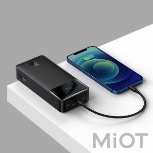 Універсальна батарея Xiaomi Baseus Bipow Digital Display Power bank 30000mAh 20W Black (PPDML-N01)