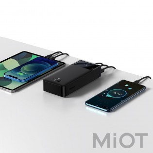 Універсальна батарея Xiaomi Baseus Bipow Digital Display Power bank 30000mAh 20W Black (PPDML-N01)