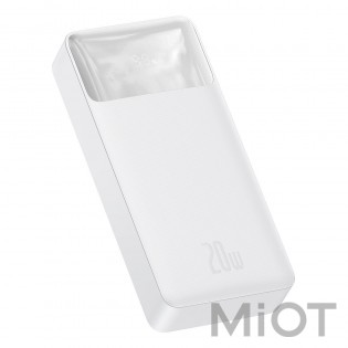 Універсальна батарея Baseus Bipow Digital Display Power bank 20000 mAh 20W White (PPDML-M02)