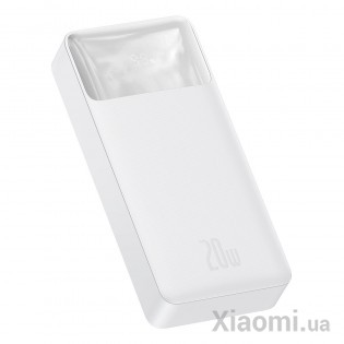 Универсальная батарея Baseus Bipow Digital Display Powerbank 20000mAh 20W White (PPDML-M02)