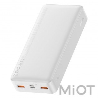 Універсальна батарея Baseus Bipow Digital Display Power bank 20000 mAh 20W White (PPDML-M02)