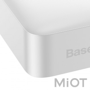 Універсальна батарея Baseus Bipow Digital Display Power bank 20000 mAh 20W White (PPDML-M02)