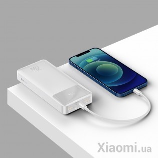 Универсальная батарея Baseus Bipow Digital Display Powerbank 20000mAh 20W White (PPDML-M02)