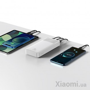 Универсальная батарея Baseus Bipow Digital Display Powerbank 20000mAh 20W White (PPDML-M02)
