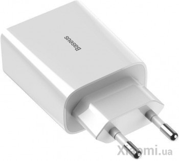 Сетевое зарядное устройство Xiaomi Baseus Speed Mini Dual U QC 18W White (CCFS-V02)