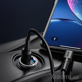 Автомобильное зарядное устройство Xiaomi Baseus Tiny Star Mini QC3.0 Car 1USB 30W Blue (VCHX-A03)