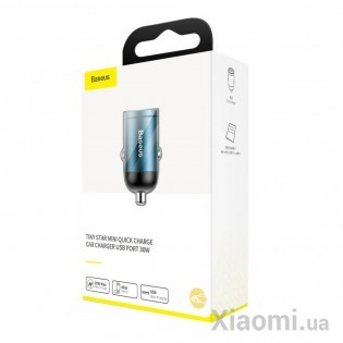 Автомобильное зарядное устройство Xiaomi Baseus Tiny Star Mini QC3.0 Car 1USB 30W Blue (VCHX-A03)