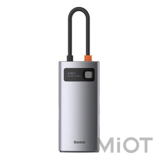 Адаптер Baseus Type-C Hub 4-в-1 (швидка зарядка PD100 Вт + HDMI 4K 30 Гц + USB 2.0 + USB 3.0)