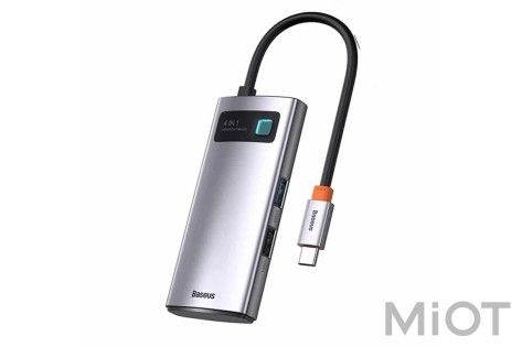 Адаптер Baseus Type-C Hub 4-в-1 (быстрая зарядка PD100 Вт + HDMI 4K 30 Гц + USB 2.0 + USB 3.0)