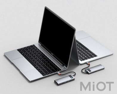 Адаптер Baseus Type-C Hub 4-в-1 (швидка зарядка PD100 Вт + HDMI 4K 30 Гц + USB 2.0 + USB 3.0)