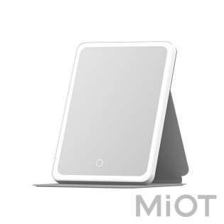 Зеркало для макияжа с подсветкой Xiaomi DOCO Leather case mirror pink (FM001/FM007)