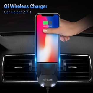 Бездротова зарядка Floveme car QI Black
