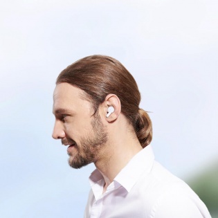 Беспроводные Bluetooth наушники Bluedio Ei с зарядным кейсом (Белый)