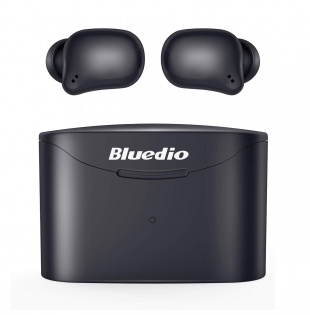 Беспроводные Bluetooth наушники Bluedio T Elf 2 с зарядным боксом (Черный)