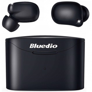 Беспроводные Bluetooth наушники Bluedio T Elf 2 с зарядным боксом (Черный)