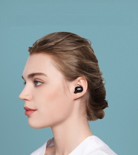 Беспроводные Bluetooth наушники Bluedio T Elf 2 с зарядным боксом (Черный)