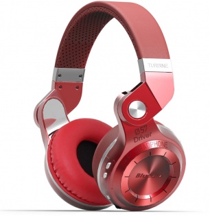 Беспроводные Bluetooth наушники Bluedio T2S с автономностью до 40 часов (Красный)