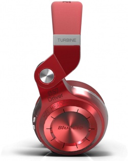 Беспроводные Bluetooth наушники Bluedio T2S с автономностью до 40 часов (Красный)