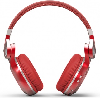 Беспроводные Bluetooth наушники Bluedio T2S с автономностью до 40 часов (Красный)