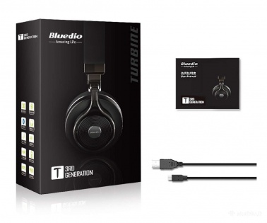 Беспроводные Bluetooth наушники Bluedio T3 (Черный)